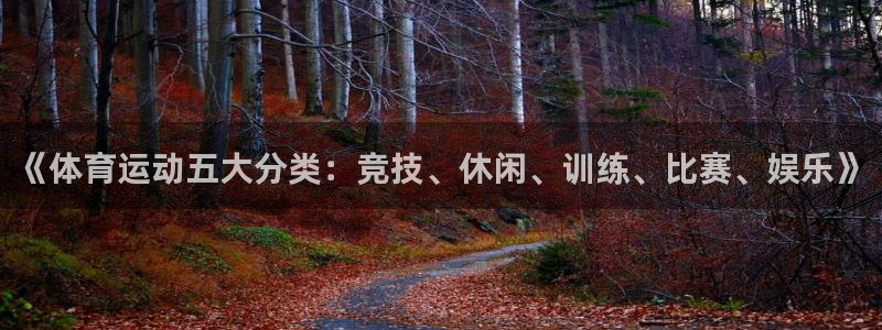 中欧体育平台：《体育运动五大分类：竞技、休闲、训练、比赛、娱乐》